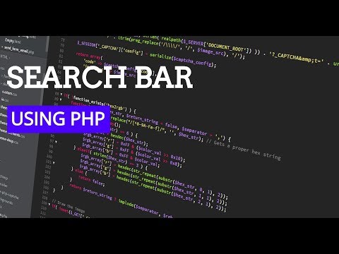 search bar using Php and MySQL